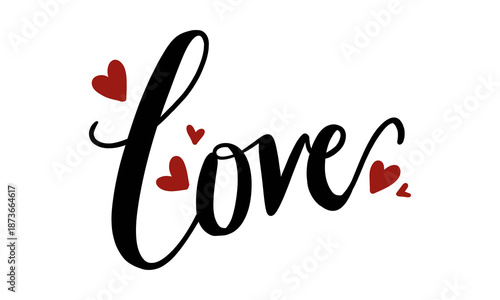 Love calligraphy style 