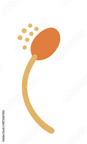 Sperm Cell Illustration Design.