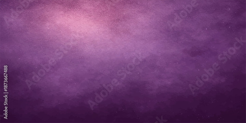 Vintage violet grunge paper texture with a dark purple pattern and aged paint on a textured wall design for an old canvas backdrop