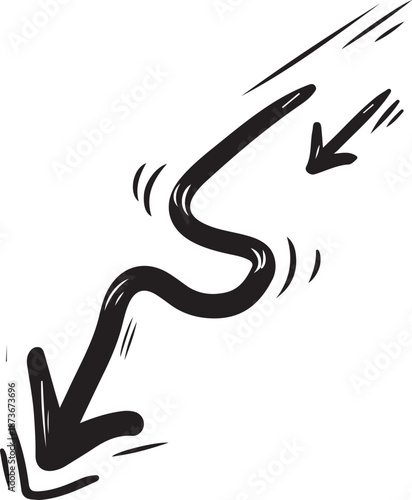 Vector illustration of a black silhouette woman performing a sport next to a Japanese kanji calligraphy character and Chinese zodiac sign symbol