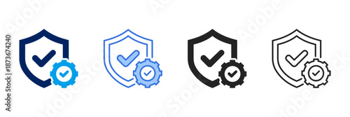 Reliability Icon Set Different Style Collection. 