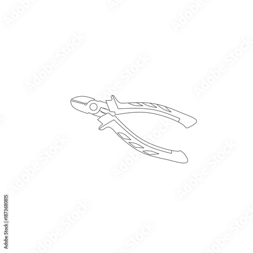 hand illustration pliers