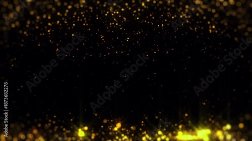 Flying Dust Particles Slow Motion Seamless Loop Overlay Animation on Black Background