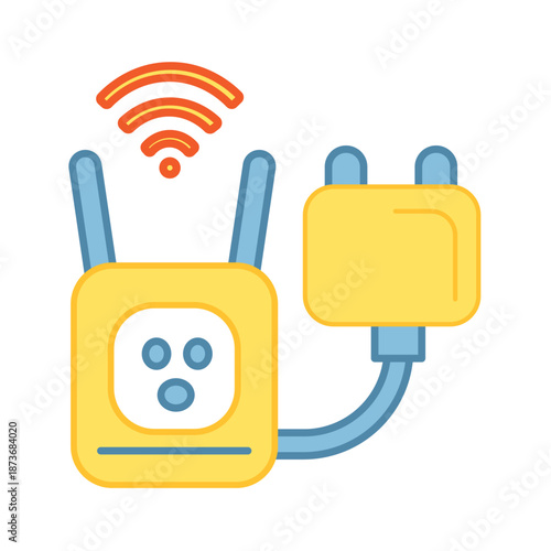 Electrical plug and outlet with wireless signal for remote power management