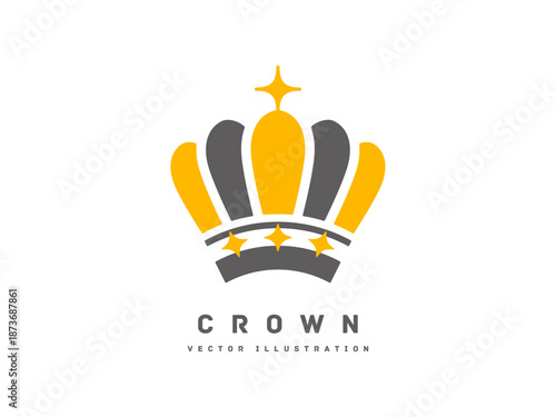 シンプルな王冠のアイコン ベクターイラスト