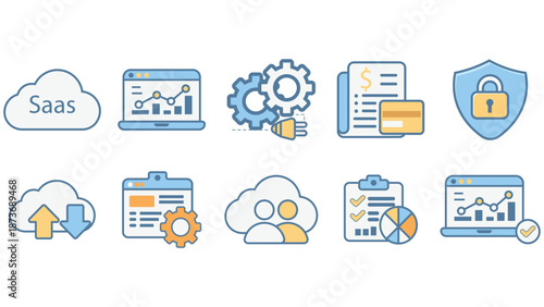 SaaS Product Icon Set