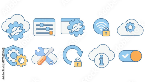 Settings & Controls Icon Set