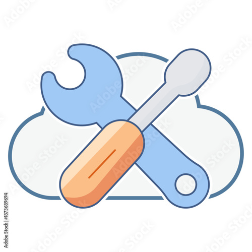 Document with a gear and wrench representing technical maintenance instructions