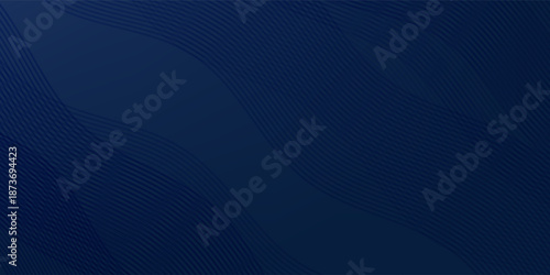 3D modern wave curve abstract presentation background. Luxury paper cut background. Abstract decoration, golden pattern, halftone gradients, 3d Vector illustration. Dark blue background