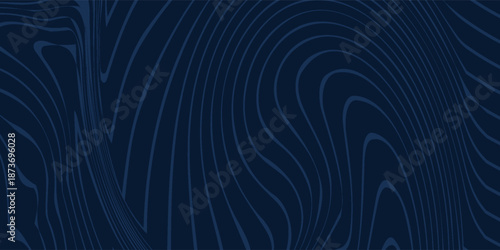 3D modern wave curve abstract presentation background. Luxury paper cut background. Abstract decoration, golden pattern, halftone gradients, 3d Vector illustration. Dark blue background