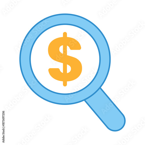 A checklist document with a dollar sign representing cost analysis and review