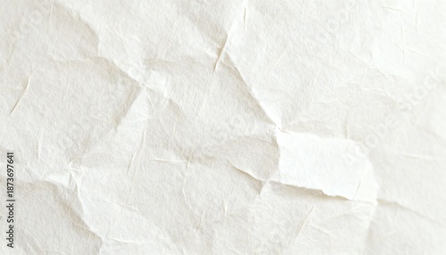 Kraft paper, crumpled paper, folded paper, scrambled paper. paper background,, textured paper. white scrambled page Simple and clean paper background. Texture overlay. 
