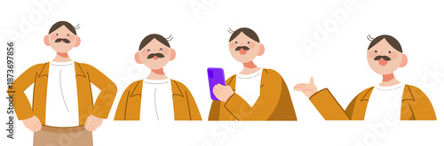 남성캐릭터3(청년+사람+일러스트+성인)
