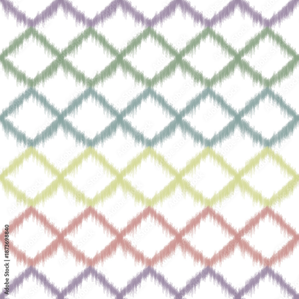 Fototapeta premium Soft Pastel Diamond Lattice Pattern Background