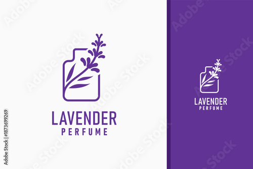 Lavender perfume logo symbol icon design