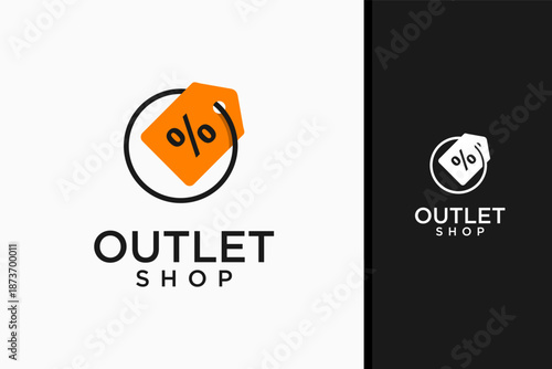 Outlet store logo symbol icon design