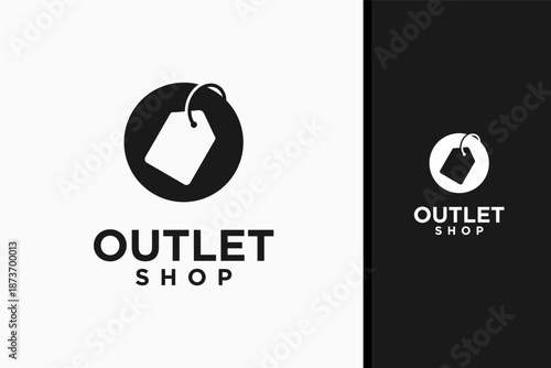 Outlet store logo symbol icon design