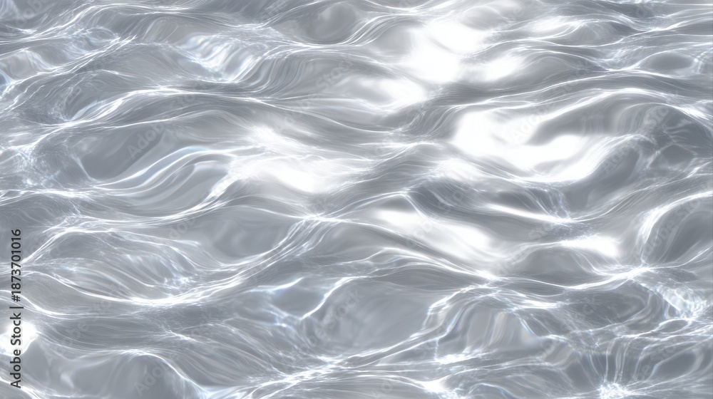 Obraz premium Water texture with sun reflections on the water overlay effect for photo or mockup.