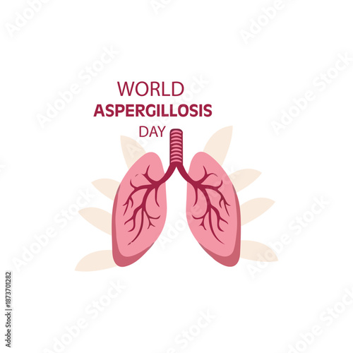 Global awareness poster highlighting aspergillosis prevention symptoms diagnosis treatment hope support research
