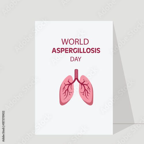 Global awareness poster highlighting aspergillosis prevention symptoms diagnosis treatment hope support research
