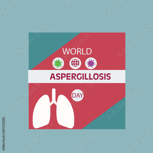 Global awareness poster highlighting aspergillosis prevention symptoms diagnosis treatment hope support research
