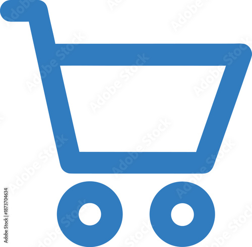 voice shopping cart line art vector illustration on transparent background