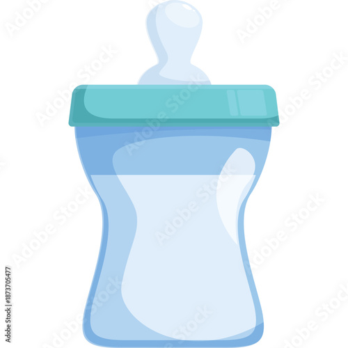 Baby bottle with milk