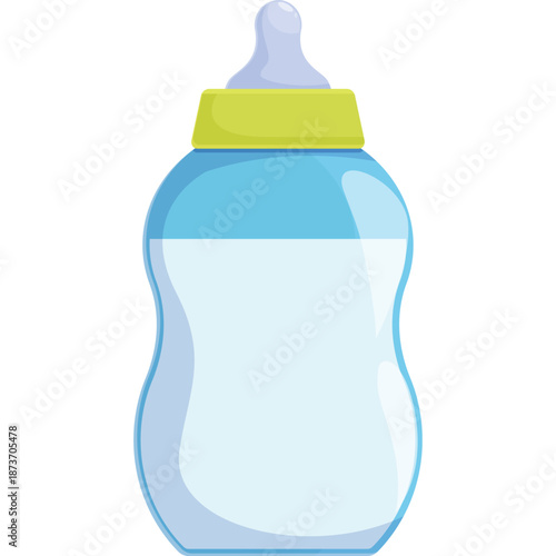 Baby bottle with milk