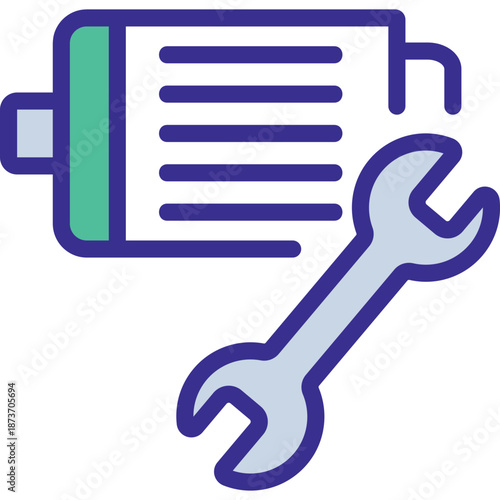 Battery Service and Repair Icon