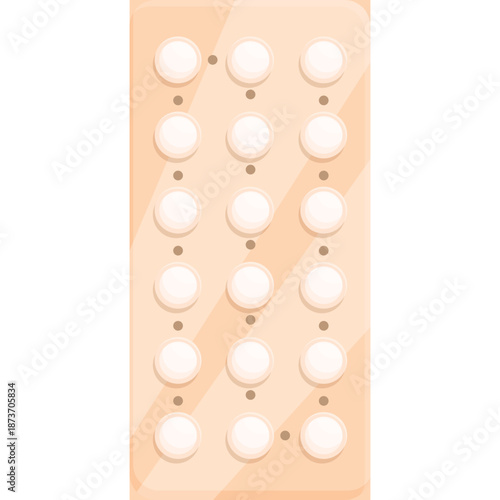 Birth control pills in blister pack