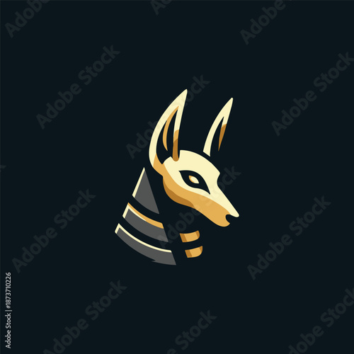 Anubis Egypt God Logo