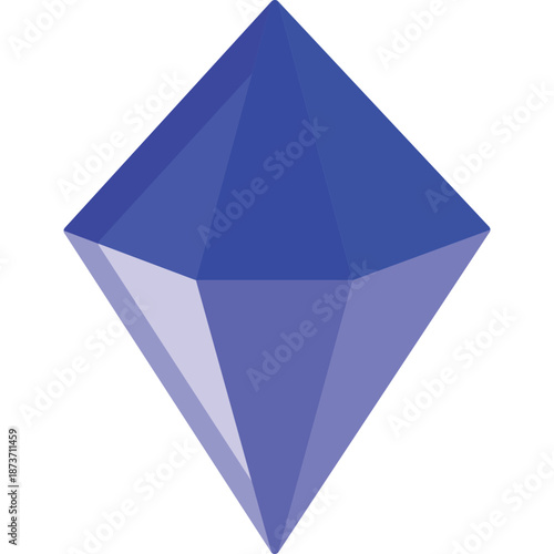 Blue Diamond Geometric Shape