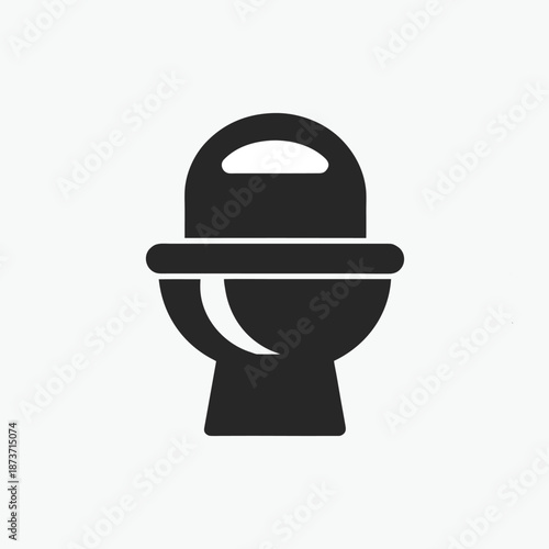  toilet vector icon silhoutte vector template