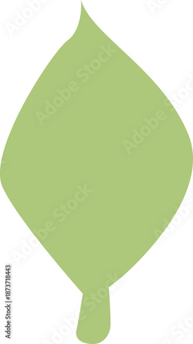 緑の葉のイラスト 透明背景