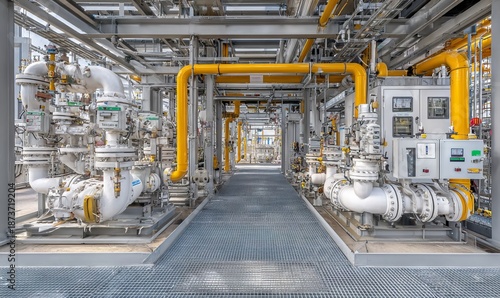 Industrial Control Facility with Complex Pipeline Systems and Control Panels