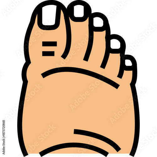 Cartoon Foot Illustration