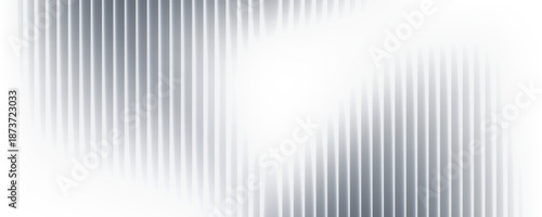Monochrome waves with transparent vertical layering and soft opacity shifts. Abstract distorted glass effect, minimal and textured in grayscale palette. Vector illustration for futuristic design