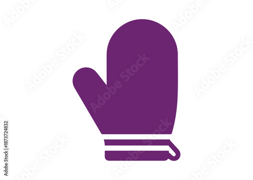 Stylish Vector Icon of a Cooking Glove

