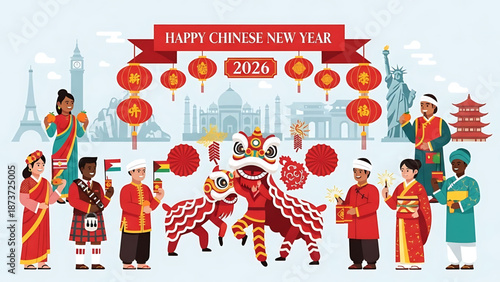 Celebrating Chinese New Year 2026 with global traditions and vibrant cultural exchanges