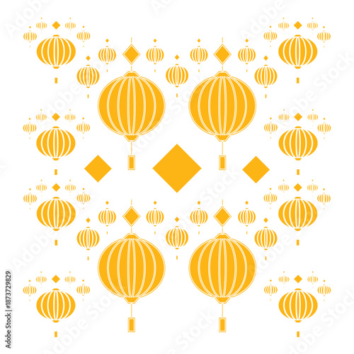 Traditional Chinese New Year Red Lantern Decoration for Lunar New Year Celebration