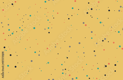 Retro inspired tiny dot pattern on a warm mustard yellow background