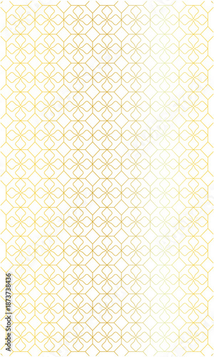 vertical transparent background with gold line pattern for Islamic theme background