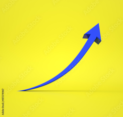 Business growth concept: 3D...