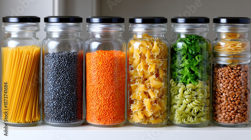 Organized Pantry with Label...