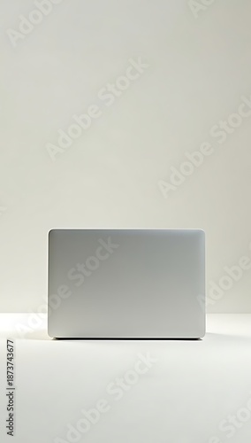 Wallpaper Mural A closed laptop with no branding, centered on a calm neutral background Torontodigital.ca