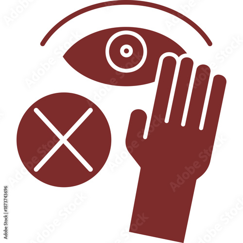 Do Not Touch Eye Icon