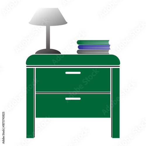 icon or illustration of a bedside table