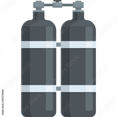 Double Scuba Dive Tank