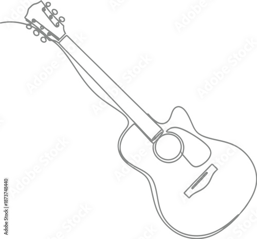 Vintage silver and black electric guitar vector illustration with a metallic steel cable and power plug isolated on a white background as an antique musical equipment object