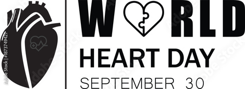 World Heart Day: A striking graphic for World Heart Day, featuring a symbolic heart design and promoting awareness for cardiovascular health.